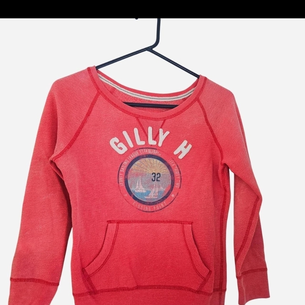 Gilly Hicks Coral Graphic Sweatshirt